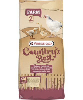 Country's Best FARM 2 morzsa nevelő baromfitáp -11. naptól - vágásig -  kokcidisztatikummal - 20kg