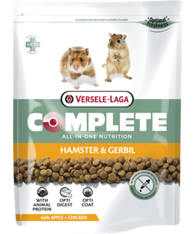 Versele-Laga Complete Hamster & Gerbil  - Teljesértékű extrudált eleség hörcsögök és futóegerek részére (500g)