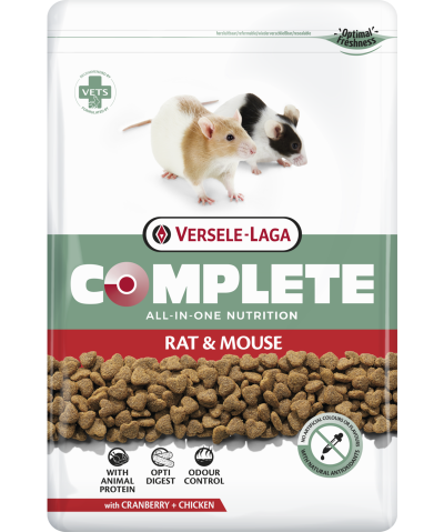 Versele-Laga Complete Rat & Mouse - Teljesértékű extrudált eleség patkányok és egerek  részére (500g)