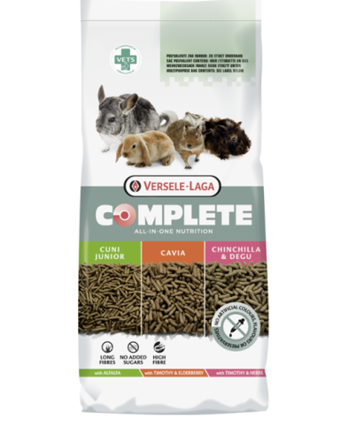 Versele-Laga Complete Cavia - Teljesértékű extrudált eleség tengerimalacok részére (8kg)