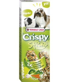 Versele-Laga Crispy Sticks Rabbits, Guinea Pigs Dupla rúd (zöldség) - kiegészítő eleség nyulak és tengerimalacok részére (110g)