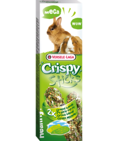 Versele-Laga Crispy Sticks Rabbits Guinea Pigs Dupla rúd (zöld rét) - kiegészítő eleség nyulak és tengerimalacok részére (140g)