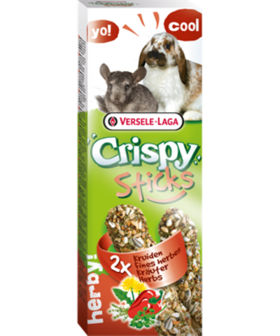 Versele-Laga Crispy Sticks Rabbits-Chinchillas Herbs 2 pieces, Dupla rúd (gyógynövény) - kiegészítő eleség nyulak és csincsillák részére (110g)