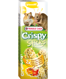 Versele-Laga Crispy Sticks Hamster, Rats Dupla rúd (popcorn,méz) - kiegészítő eleség hörcsögök és nyulak részére (100g)