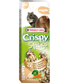Versele-Laga Crispy Sticks Hamster, Rats Dupla rúd (rizs,zöldség) - kiegészítő eleség hörcsögök és nyulak részére (110g)