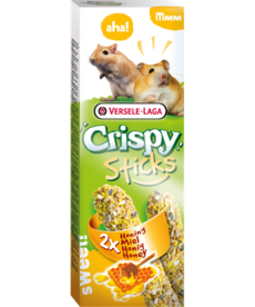 Versele-Laga Crispy Sticks Hamster, Gerbils Dupla rúd (méz) - kiegészítő eleség hörcsög és futóegerek részére (110g)