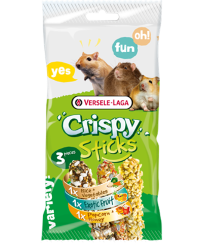 Versele-Laga Crispy Sticks - triplarúd (rizs,egzotikus gyümölcs,popcorn) rágcsálók részére (160g)