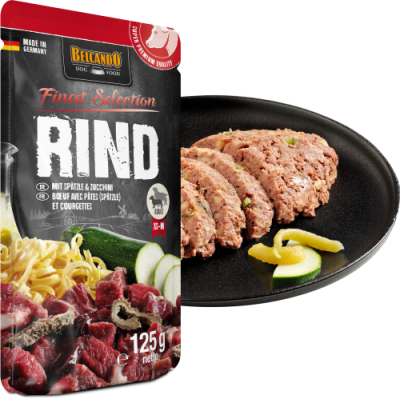 Belcando nedves kutyaeledel 125 gr marhahús nokedlivel és cukkínivel