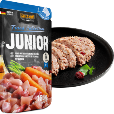 Belcando nedves kutyaeledel 125 gr Junior csirkehús sárgarépával