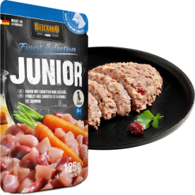 Belcando nedves kutyaeledel 6x125 gr Junior csirkehús sárgarépával