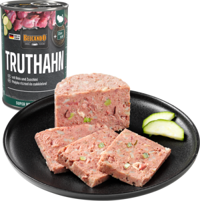 Belcando nedves kutyaeledel 6x800 gr pulykahús rizzsel és cukkínivel