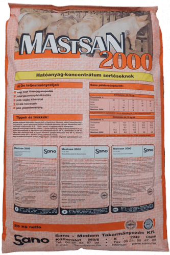 Sano - Mastsan® 2000 - Ásványi takarmány hízósertések részére