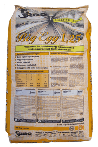 Sano - Big Egg® 1,25 -  Ásványi takarmány tojótyúkoknak